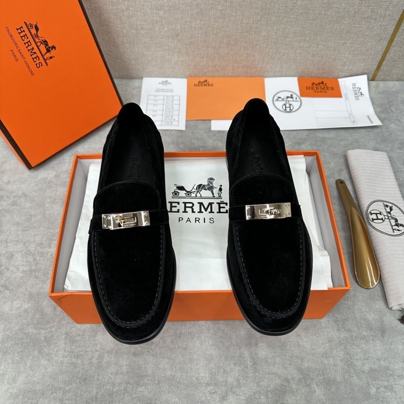 H**mes leather shoes